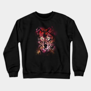 Wolf - Red Crewneck Sweatshirt